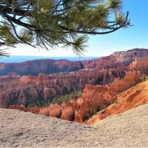 Bryce Canyon viewpoint with clear skies