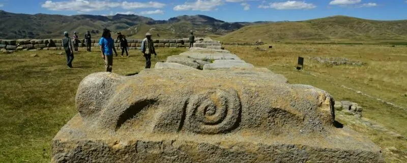 Views at Wanuku Pampa, an ancient ruin built by the Inca