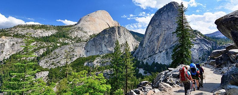 Spectacular view of Sierra Nevada mountains